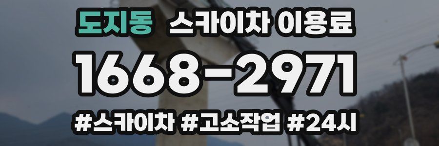 도지동 스카이차 이용료
