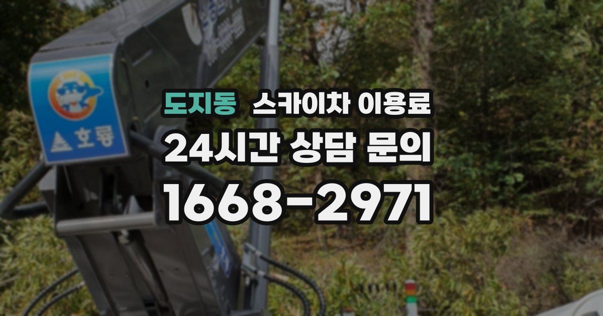 도지동 스카이차 이용료