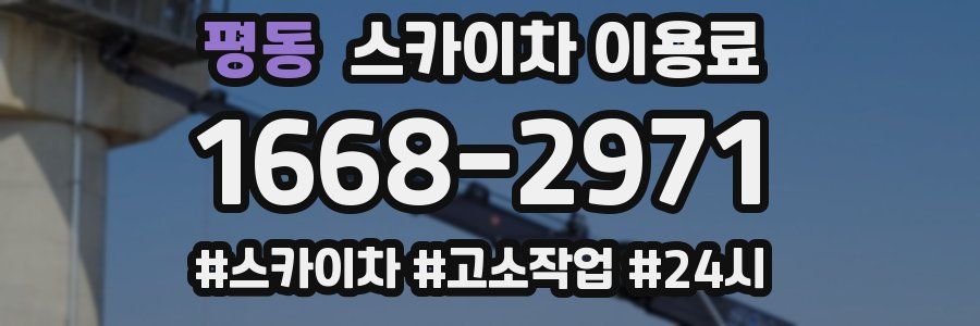 평동 스카이차 이용료