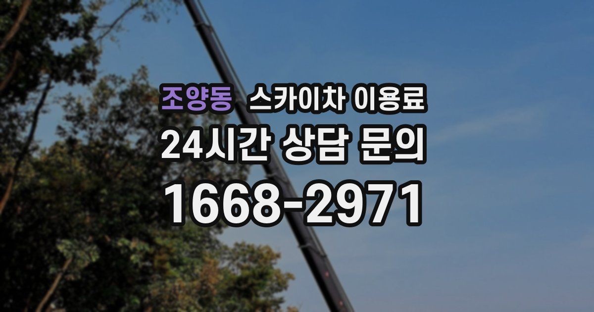 조양동 스카이차 이용료