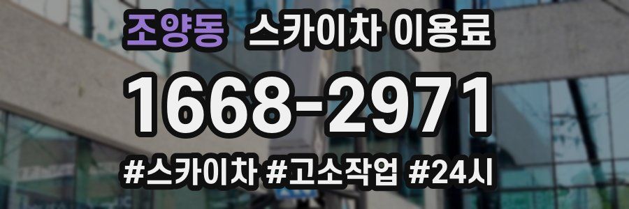 조양동 스카이차 이용료
