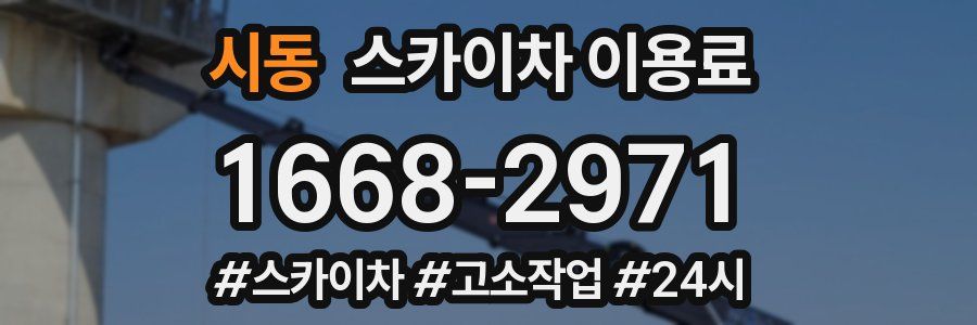 시동 스카이차 이용료