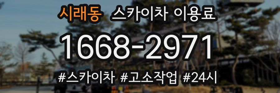 시래동 스카이차 이용료