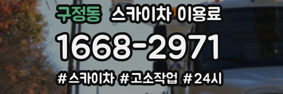 구정동 스카이차 이용료