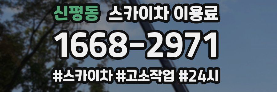 신평동 스카이차 이용료