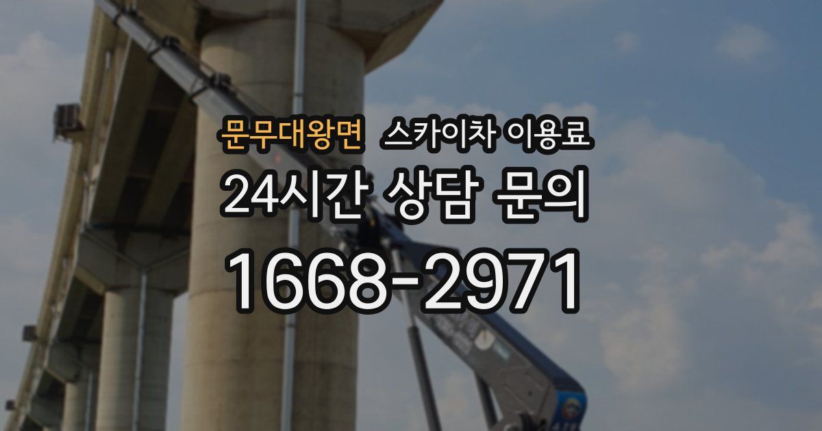 문무대왕면 스카이차 이용료