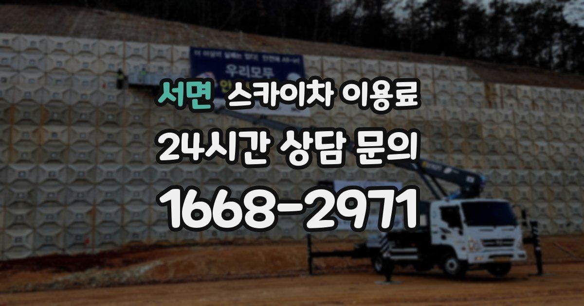 서면 스카이차 이용료