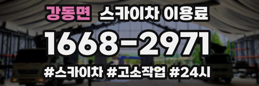 강동면 스카이차 이용료