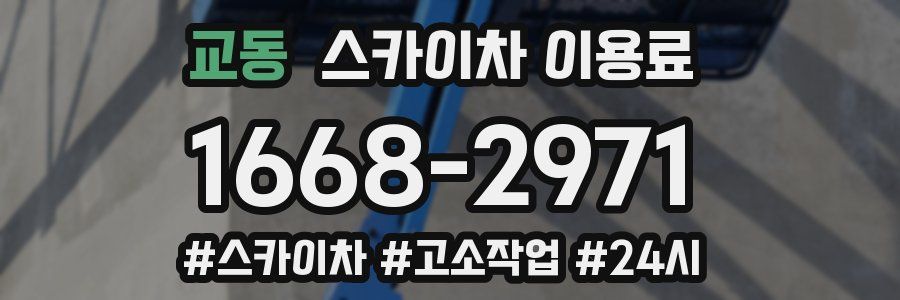 교동 스카이차 이용료