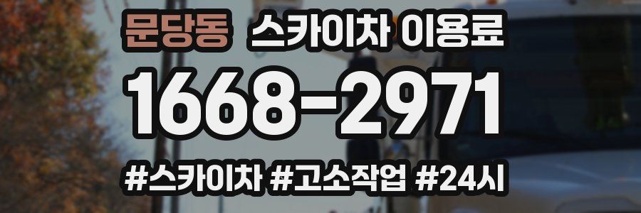 문당동 스카이차 이용료