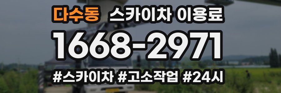 다수동 스카이차 이용료