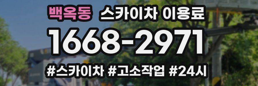 백옥동 스카이차 이용료