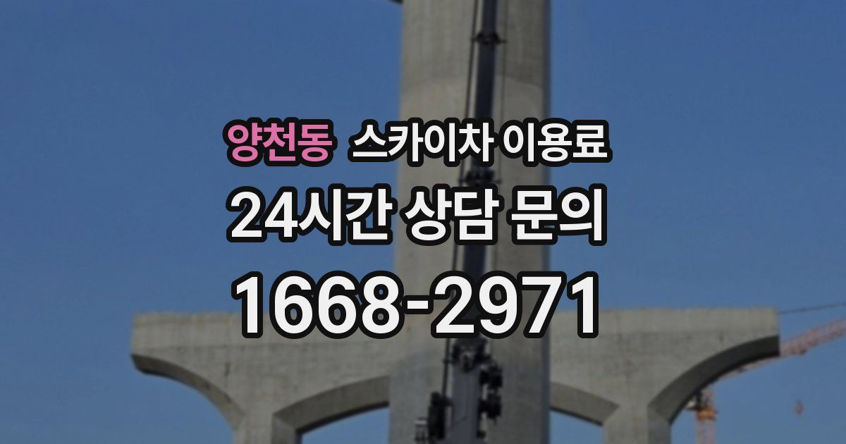 양천동 스카이차 이용료