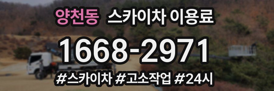 양천동 스카이차 이용료
