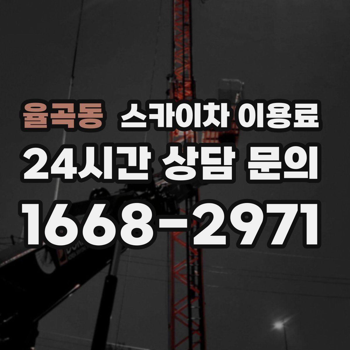 율곡동 스카이차 이용료