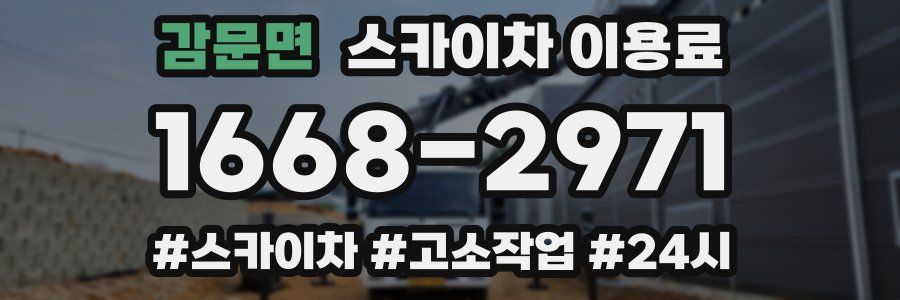 감문면 스카이차 이용료