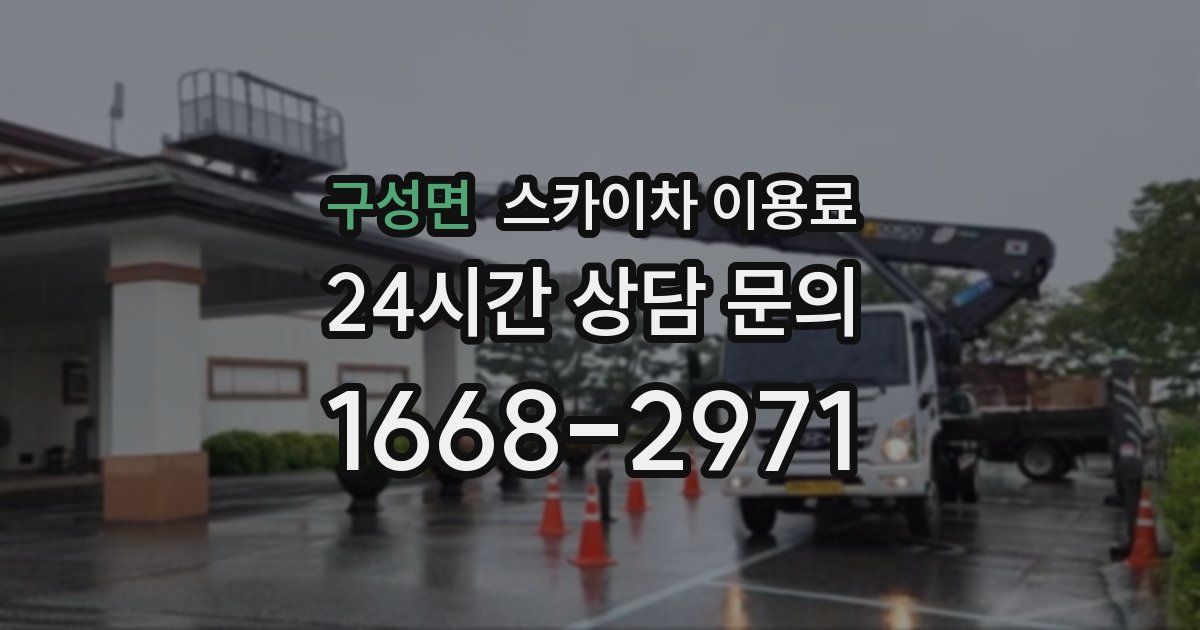 구성면 스카이차 이용료