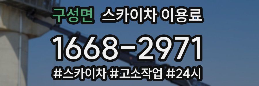 구성면 스카이차 이용료