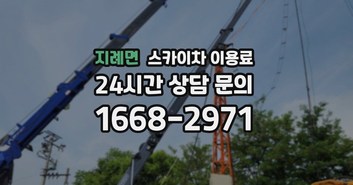 지례면 스카이차 이용료