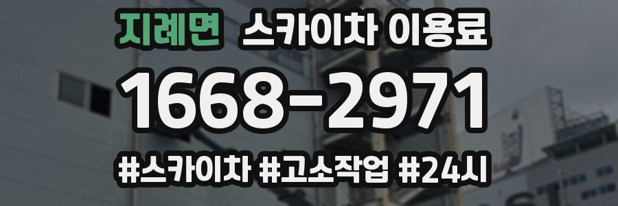 지례면 스카이차 이용료