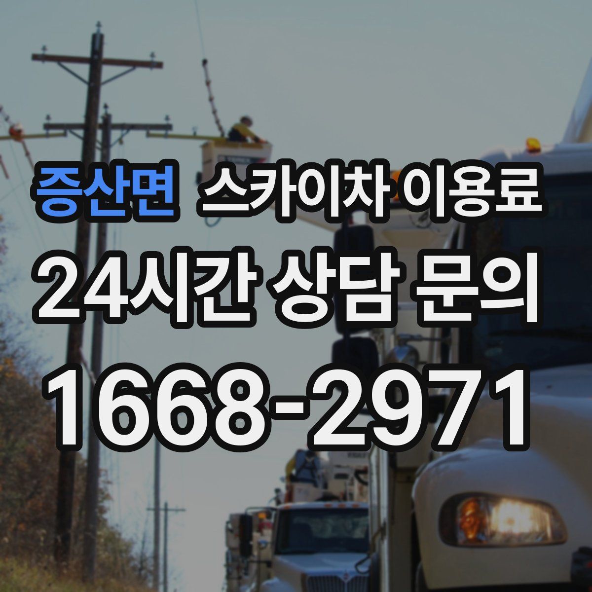 증산면 스카이차 이용료