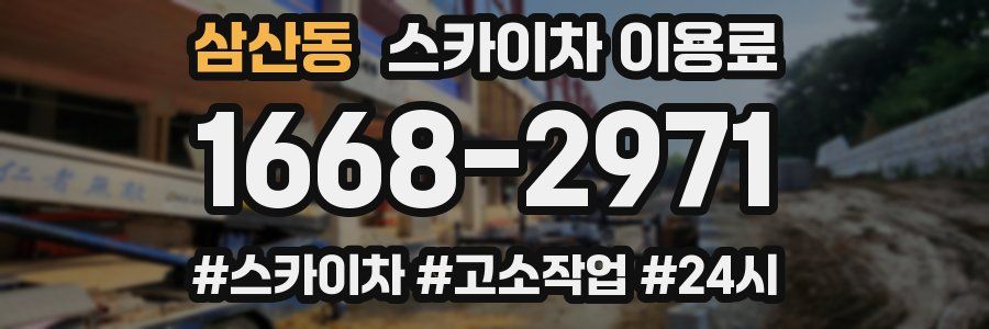 삼산동 스카이차 이용료