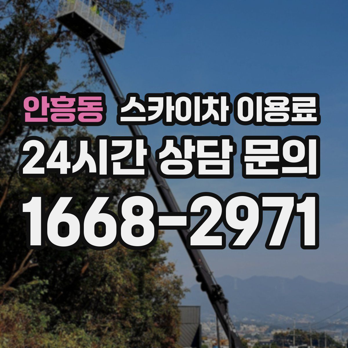 안흥동 스카이차 이용료