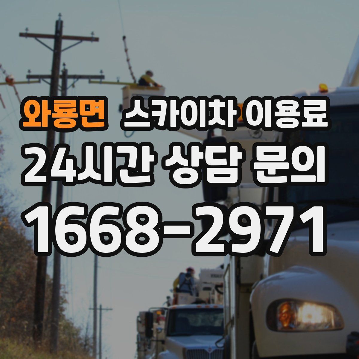 와룡면 스카이차 이용료