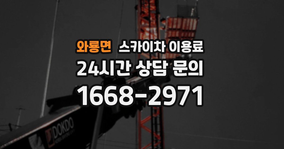 와룡면 스카이차 이용료