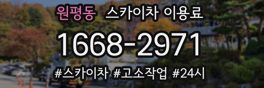 원평동 스카이차 이용료