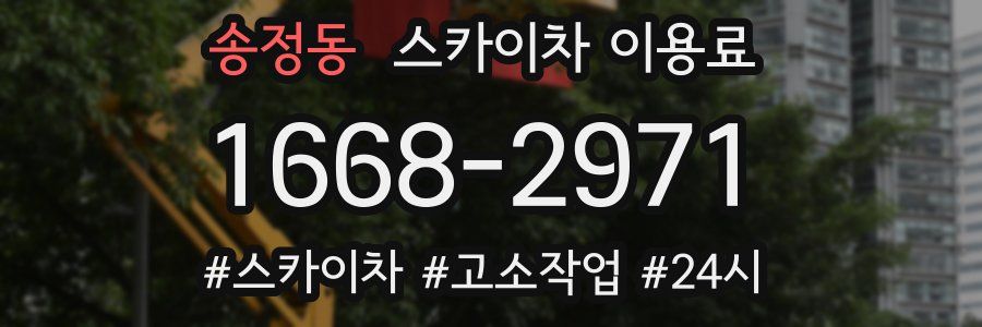 송정동 스카이차 이용료