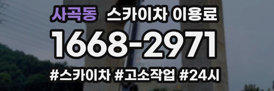 사곡동 스카이차 이용료