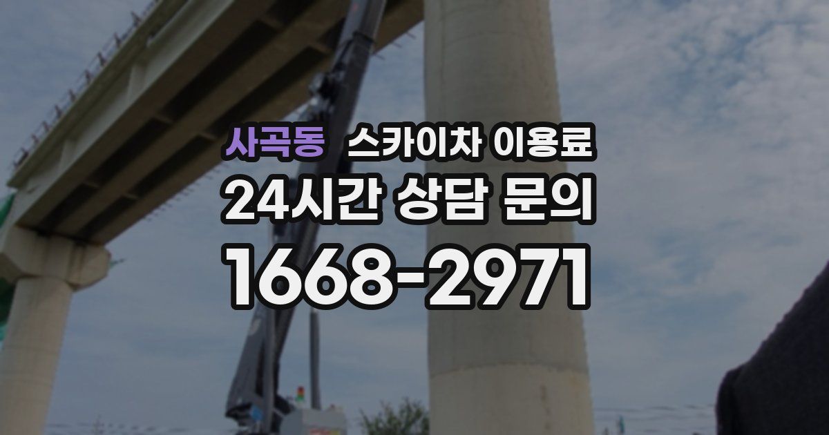 사곡동 스카이차 이용료