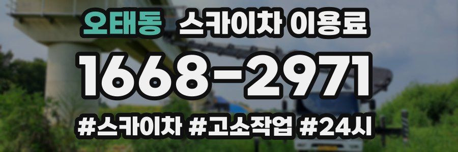 오태동 스카이차 이용료