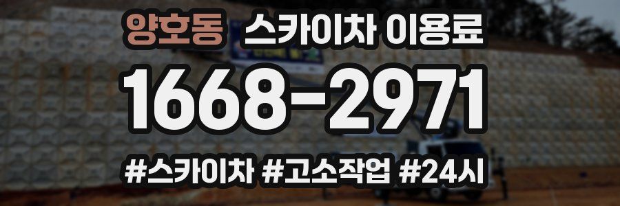 양호동 스카이차 이용료