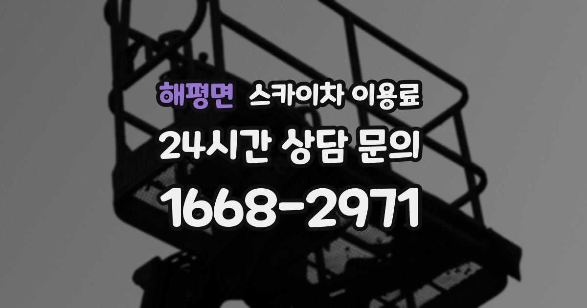 해평면 스카이차 이용료