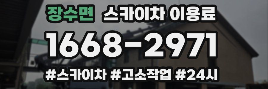 장수면 스카이차 이용료