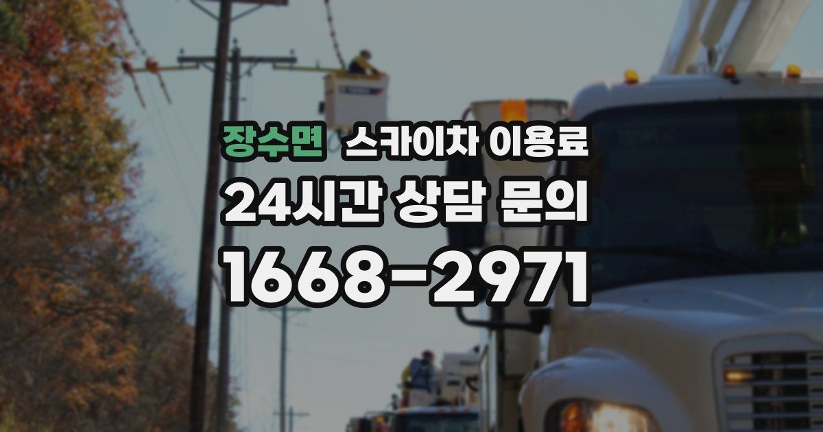 장수면 스카이차 이용료