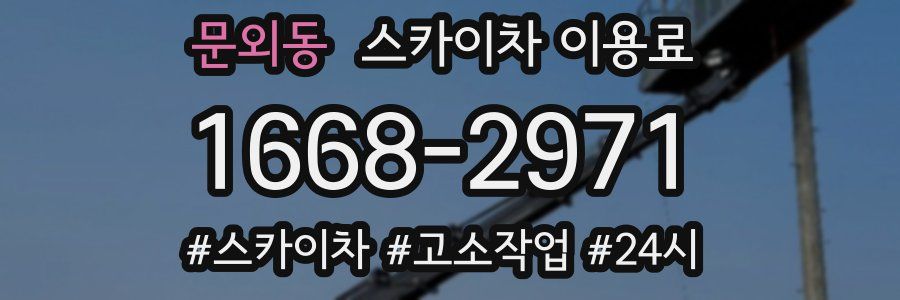 문외동 스카이차 이용료