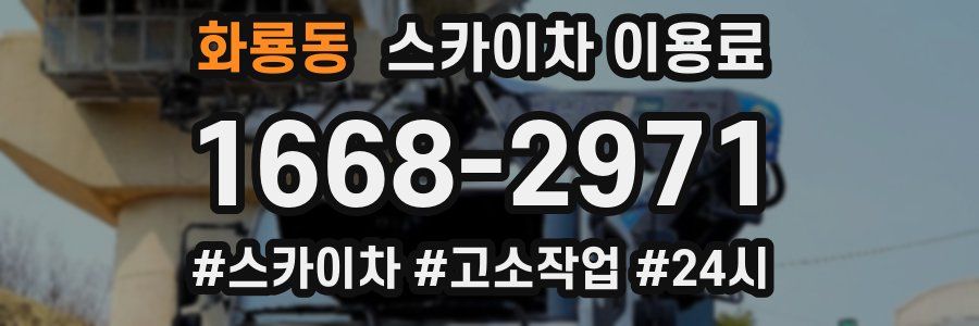 화룡동 스카이차 이용료