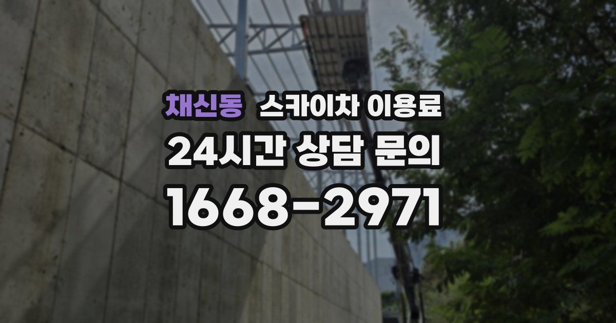 채신동 스카이차 이용료