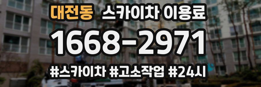 대전동 스카이차 이용료