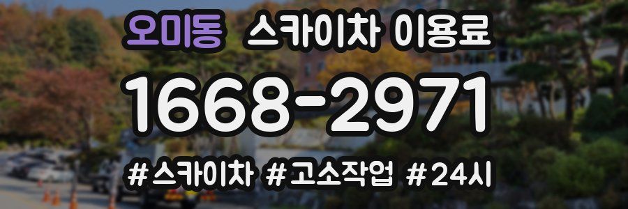 오미동 스카이차 이용료