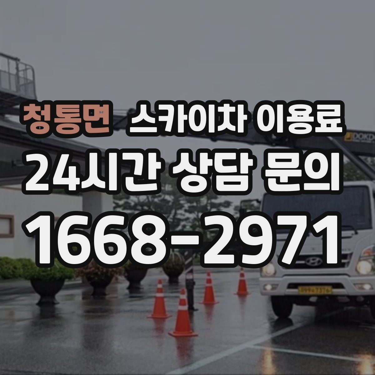 청통면 스카이차 이용료