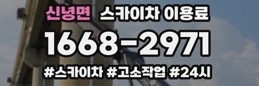 신녕면 스카이차 이용료
