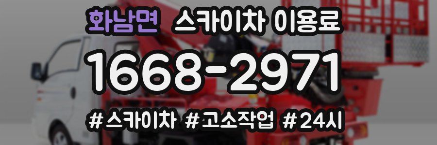 화남면 스카이차 이용료