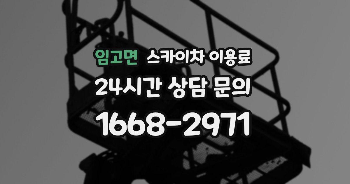 임고면 스카이차 이용료
