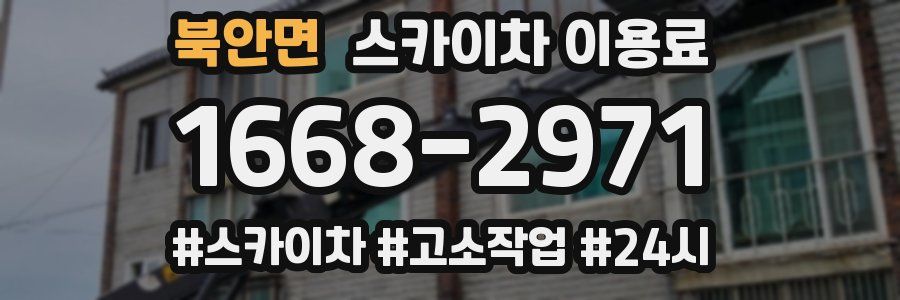 북안면 스카이차 이용료