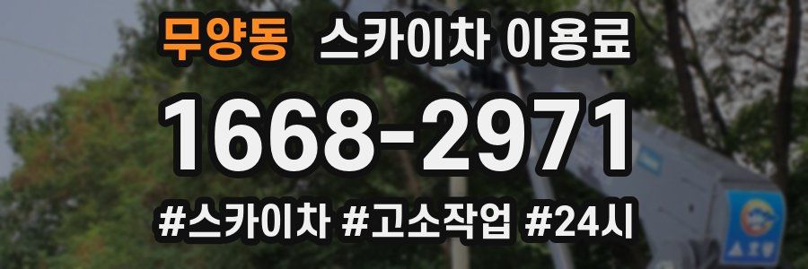 무양동 스카이차 이용료