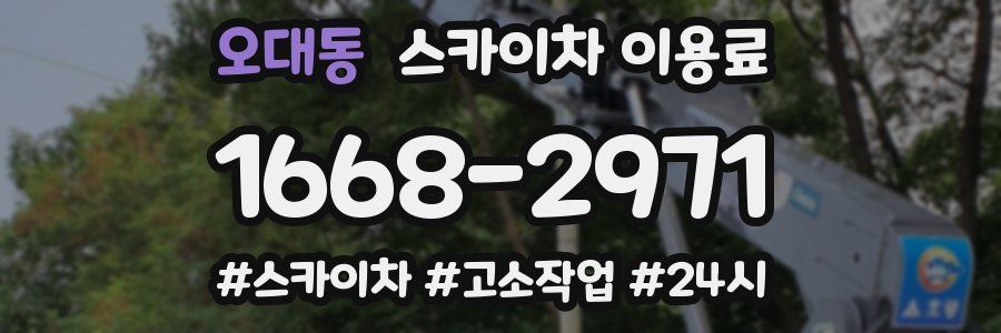 오대동 스카이차 이용료